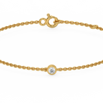 Load image into Gallery viewer, Bezel Set 3  Lab Grown Diamond Bracelet by Stefee