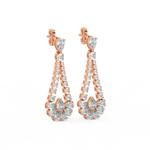 Load image into Gallery viewer, Flora Lab Grown Diamond  Danglers By Stefee Jewels