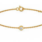 Load image into Gallery viewer, Bezel Set Lab Grown Diamond Bracelet by Stefee