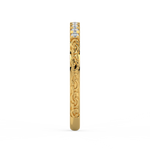 Load image into Gallery viewer, Round Embellished  Lab Grown Diamond Band by Stefee Jewels