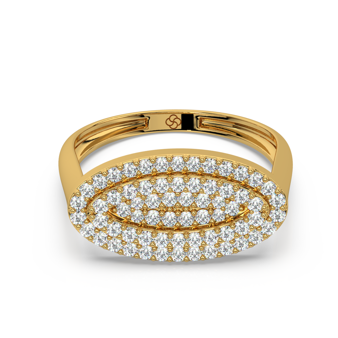 Oval Lab Grown Diamond   Ring by Stefee Jewels