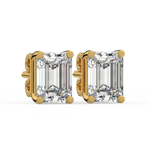 Load image into Gallery viewer, Solitaire Emerald Lab Grown Diamond Studs Earrings by Stefee