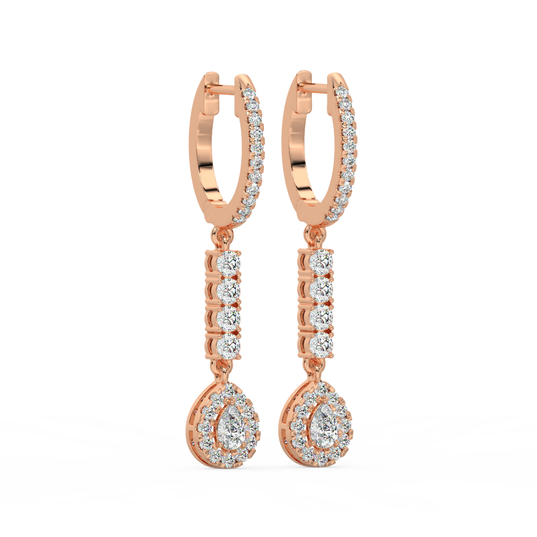 Twinkle Rope  Lab Grown Diamond Drop Earrings By Stefee Jewels