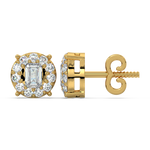 Load image into Gallery viewer, Round cut stud earrings By Stefee Jewels