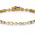 Load image into Gallery viewer, Small Multi-Shape Lab Grown Diamond Bracelet by Stefee