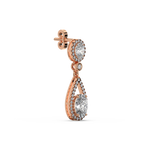 Load image into Gallery viewer, Brilliant Cut Lab Grown Diamond Halo Earrings By Stefee Jewels