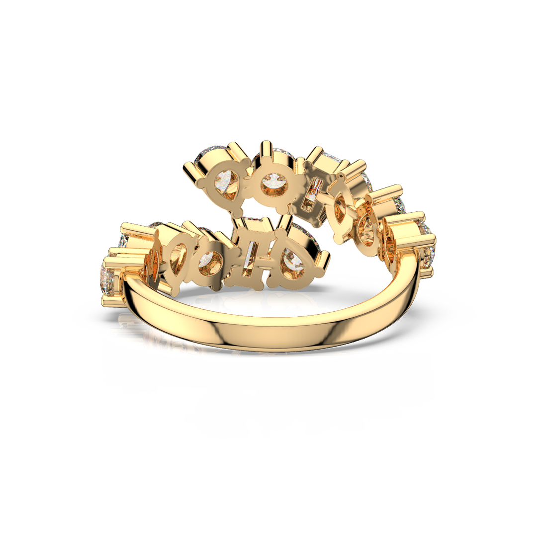 Multi-Shape Twist - Lab Grown Diamond Ring by Stefee Jewels