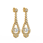 Load image into Gallery viewer, Lab Grown Diamond Halo  Cluster Stud Earrings By Stefee Jewels