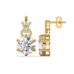 Load image into Gallery viewer, Elegant Glimmer Lab Grown Diamond Stud Earrings by Stefee Jewels