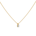 Load image into Gallery viewer, Solitaire Emerald Lab Grown Diamond Pendant by Stefee
