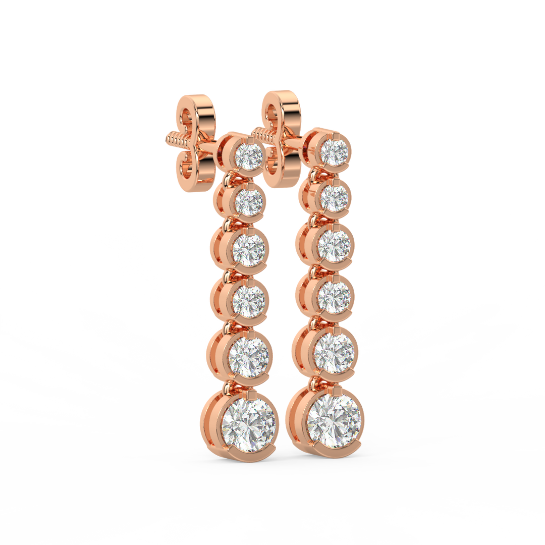 Partywear Traditional Lab Grown Diamond Earrings By Stefee Jewels