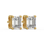 Load image into Gallery viewer, Solitaire Emerald Lab Grown Diamond Studs Earrings by Stefee