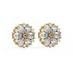 Load image into Gallery viewer, Floral Radiance  Lab Grown Diamond  Pendant Set by Stefee Jewels