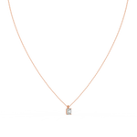 Load image into Gallery viewer, Solitaire Emerald Lab Grown Diamonds Pendant by Stefee