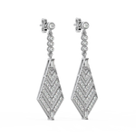 Load image into Gallery viewer, Dazzling Delight Lab Grown Diamond Drop Earrings by Stefee Jewels