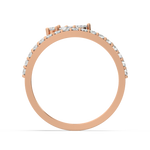 Load image into Gallery viewer, Spiral Left Petal Lab Grown Diamond Ring by Stefee Jewels