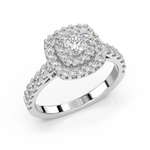 Load image into Gallery viewer, Double Halo Lab Grown - Engagement Diamond Ring by Stefee Jewels
