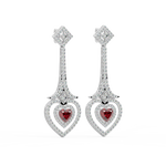 Load image into Gallery viewer, Radiant Loops Lab Grown Diamond Drop Earrings by Stefee Jewels