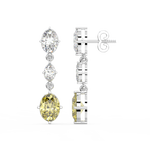 Load image into Gallery viewer, Elegant Glimmer Lab Grown Diamond Drop Earrings by Stefee Jewels