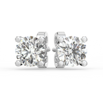 Load image into Gallery viewer, Solitaire Round Lab Grown Diamond Studs Earrings by Stefee