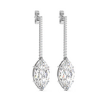 Load image into Gallery viewer, Exqusite Lab Grown Diamond Drop  Earrings By Stefee Jewels