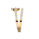 Load image into Gallery viewer, Spiral Left Petal Lab Grown Diamond Ring by Stefee Jewels