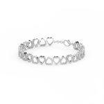 Load image into Gallery viewer, Locked Hearts Lab Grown Diamond Bracelet by Stefee Jewels