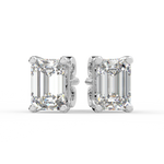 Load image into Gallery viewer, Solitaire Emerald Lab Grown Diamond Studs Earrings by Stefee