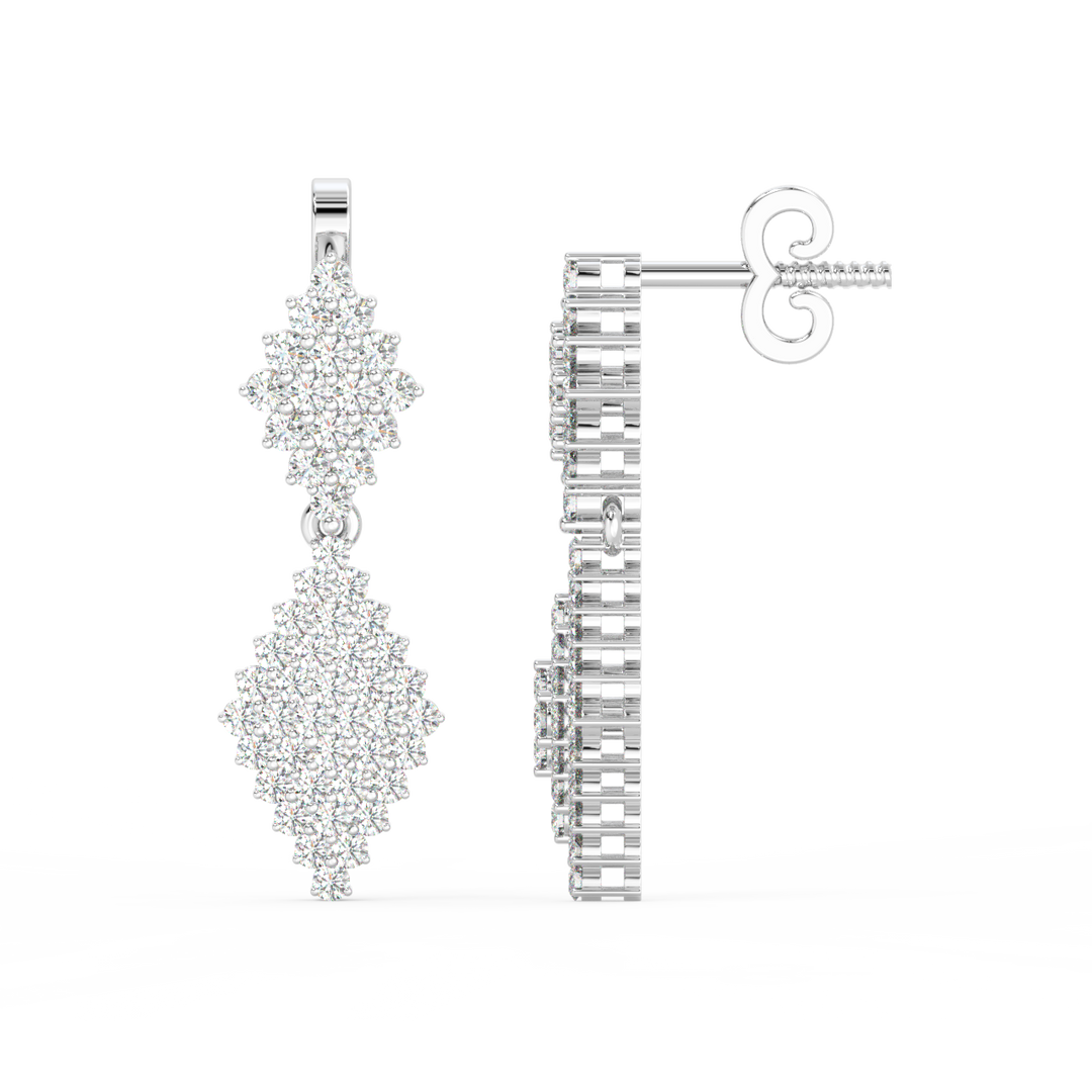 Lab Grown Diamond Raindrop Earrings  By Stefee Jewels