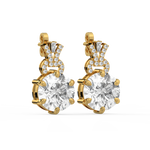 Load image into Gallery viewer, Elegant Glimmer Lab Grown Diamond Stud Earrings by Stefee Jewels