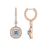 Load image into Gallery viewer, Shine Gem Hoop Earrings By Stefee Jewels