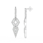 Load image into Gallery viewer, Shining Splendor Lab Grown Diamond Drop Earrings by Stefee Jewels