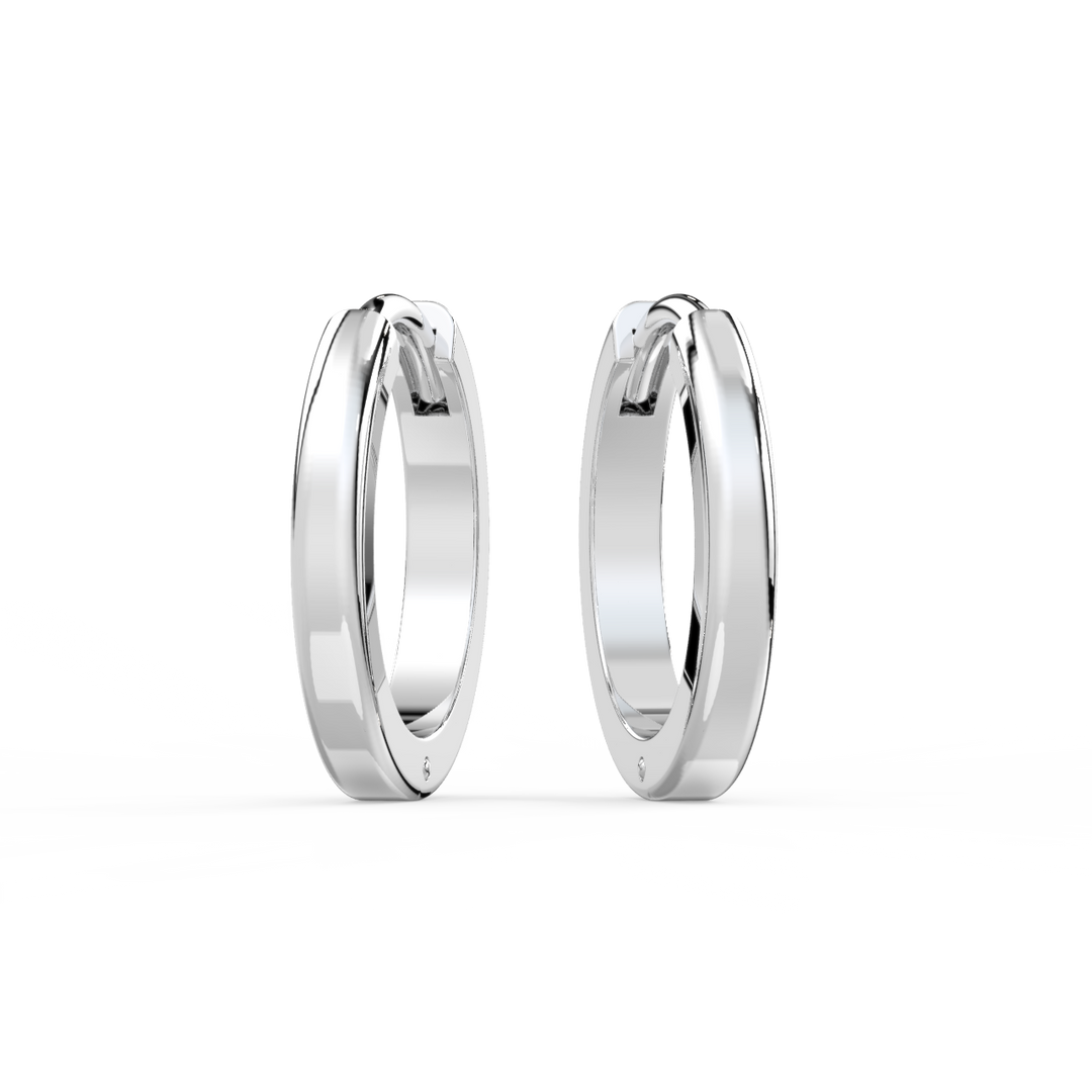 Huggie Hoops Lab Grown Diamond Earrings by Stefee