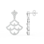 Load image into Gallery viewer, Brilliant Chains Lab Grown Diamond Drop Earrings by Stefee Jewels