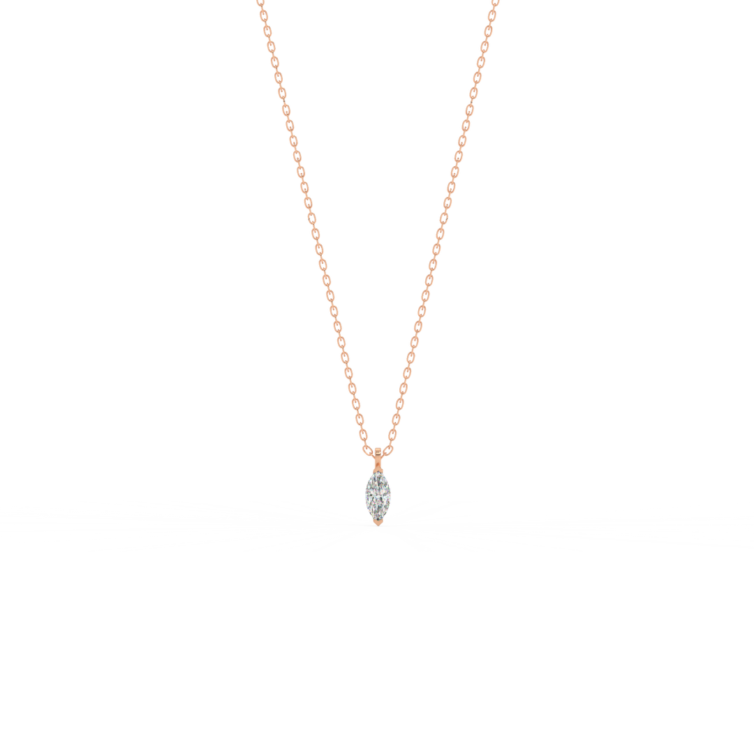 Solitaire Marquise Lab Grown Diamond Pendant by Stefee