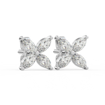 Load image into Gallery viewer, Marquise Flower Lab Grown Diamond Earrings by Stefee
