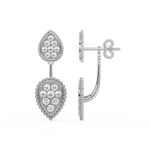 Load image into Gallery viewer, Pear Shaped Diamond Earrings By Stefee Jewels