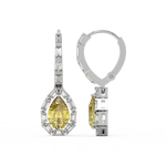 Load image into Gallery viewer, Radiant Reflections Lab Grown Diamond Drop Earrings by Stefee Jewels