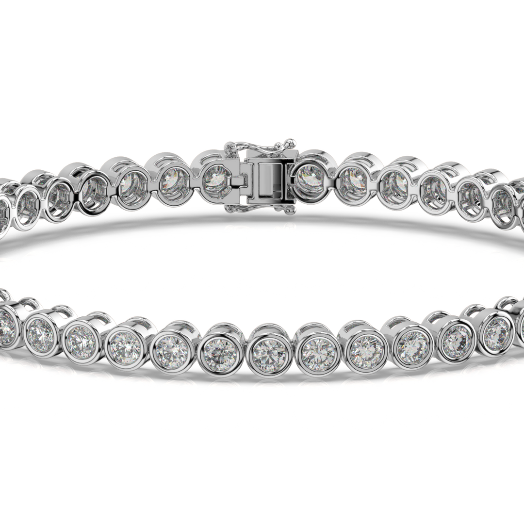 Minimalist Lab Grown Diamond Bracelet by Stefee Jewels