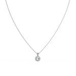 Load image into Gallery viewer, Gleaming Stone Lab Grown Diamond  Pendant Set by Stefee Jewels