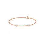 Load image into Gallery viewer, Bazel Set 5 Lab Grown Diamond Bracelet by Stefee