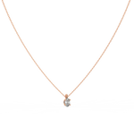 Load image into Gallery viewer, Solitaire Oval Lab Grown Diamond Pendant by Stefee