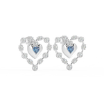 Load image into Gallery viewer, Connected Hearts  Lab Grown Diamond Studs By Stefee Jewels