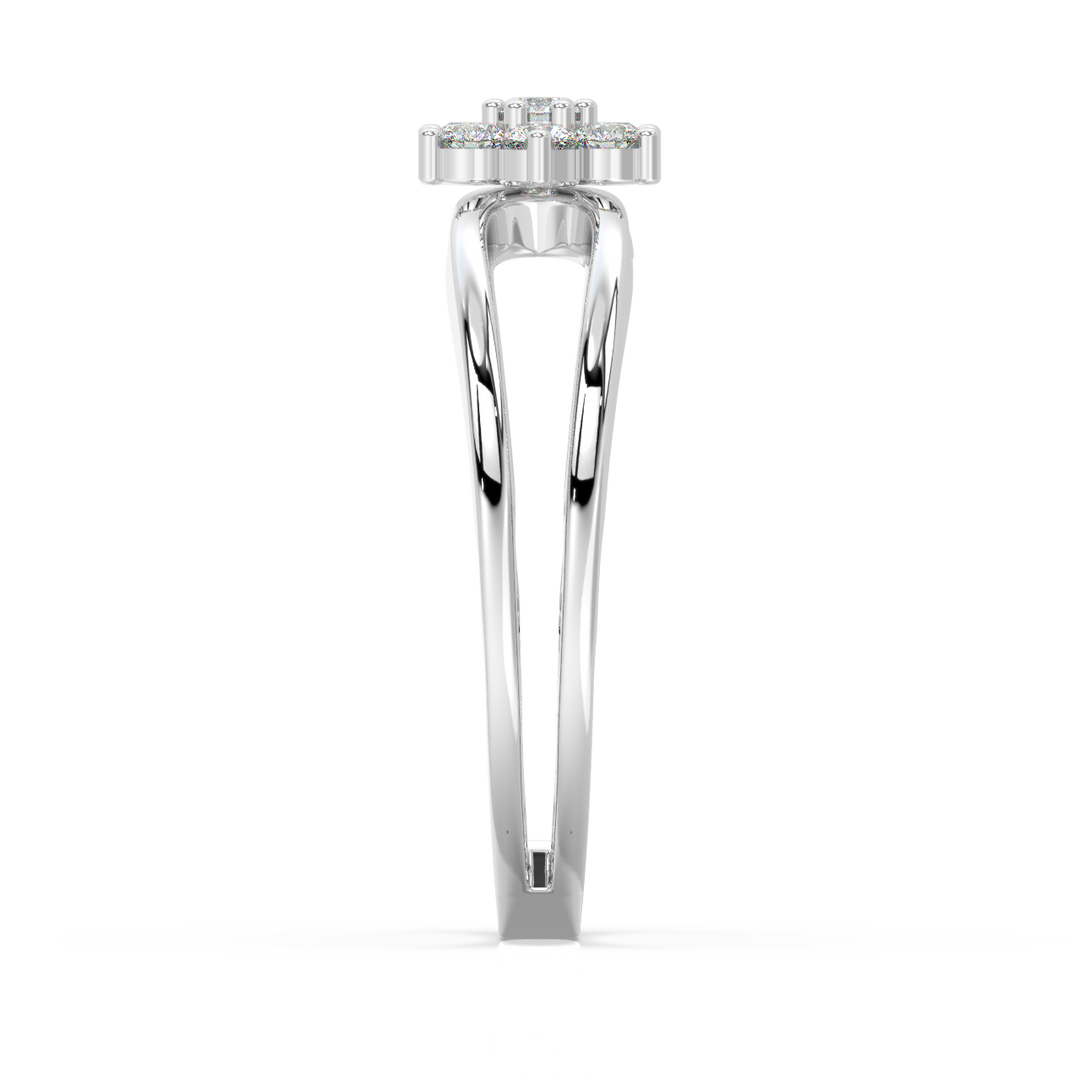 Halo-Star  Lab Grown Diamond Ring by Stefee Jewels