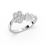 Load image into Gallery viewer, Clustered Gems Lab Grown Diamond  Ring by Stefee Jewels