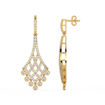 Load image into Gallery viewer, Timeless Sparkle Lab Grown Diamond Drop Earrings by Stefee Jewels