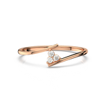 Load image into Gallery viewer, Tiny Trio Lab Grown Diamond Ring by Stefee Jewels