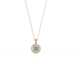 Load image into Gallery viewer, Floral Radiance Lab Grown Diamond Pendant Set by Stefee Jewels