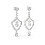 Load image into Gallery viewer, Sparkling Stars Lab Grown Diamond Drop Earrings by Stefee Jewels