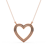 Load image into Gallery viewer, Open Heart Lab Grown Diamond Pendant by Stefee